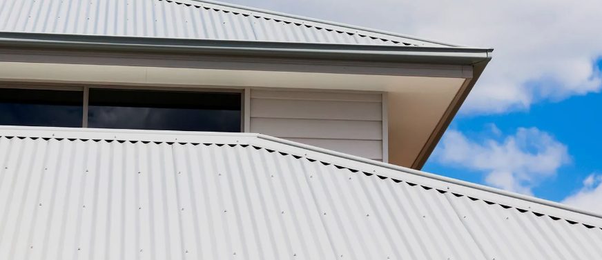 Galvalume silver metal roof