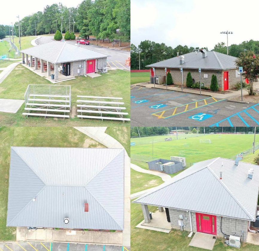 A collection of commercial metal roofing projects